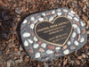 Novelty Memorial Paver Stone 785 (Not an Urn) Includes a quality 200mm x 148mm x 4.5mm Bronze Heart Plaque